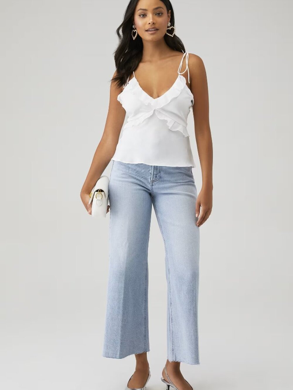 Anthropologie Pistola Lana Crop High Rise Ultra Wide Jean in Blase Size 25